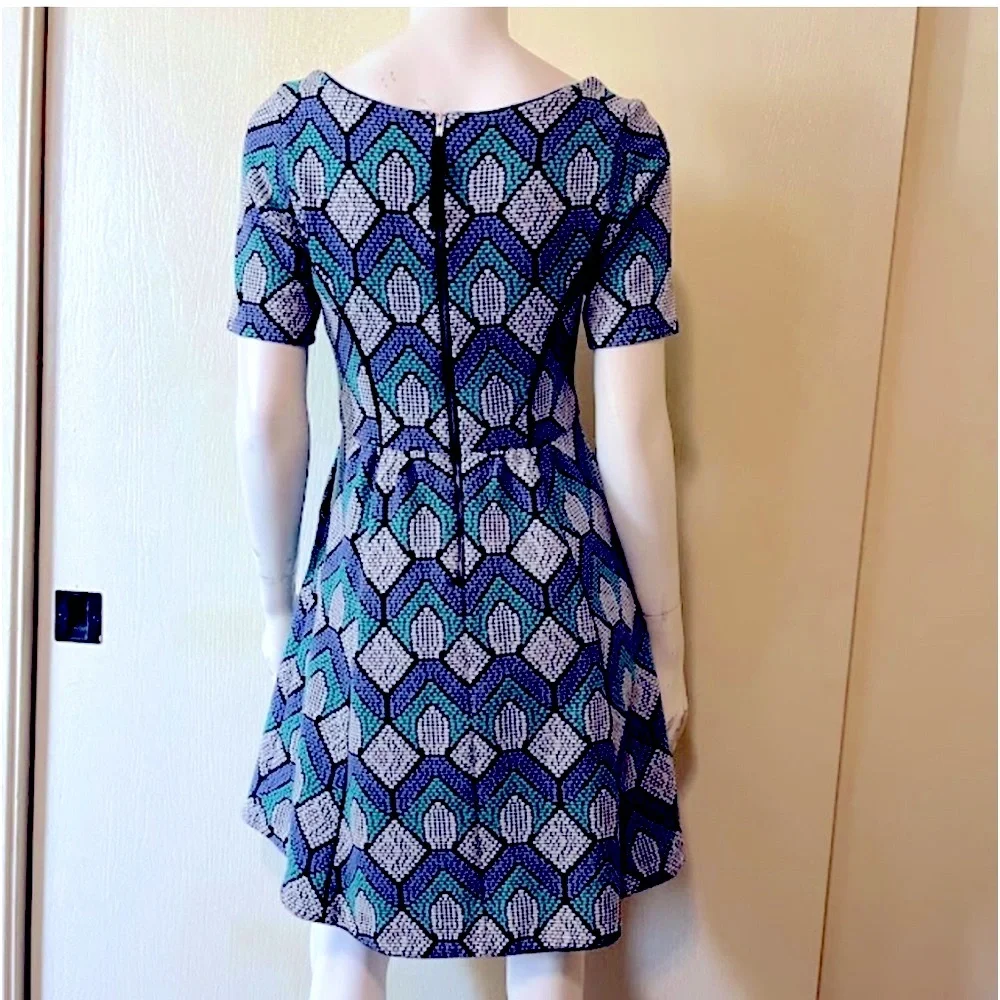 Anthropologie HD In Paris Hollyhock Fit and Flare Dress with Pockets, Size M - Picture 6 of 16